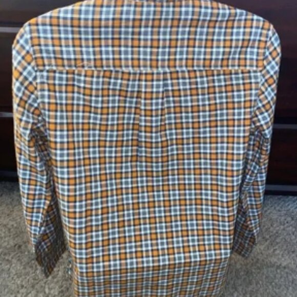 NWT prAna LOS FELIZ Flannel Long Sleeve Shirt Pecan Pie Brown Plaid Small - Picture 3 of 4